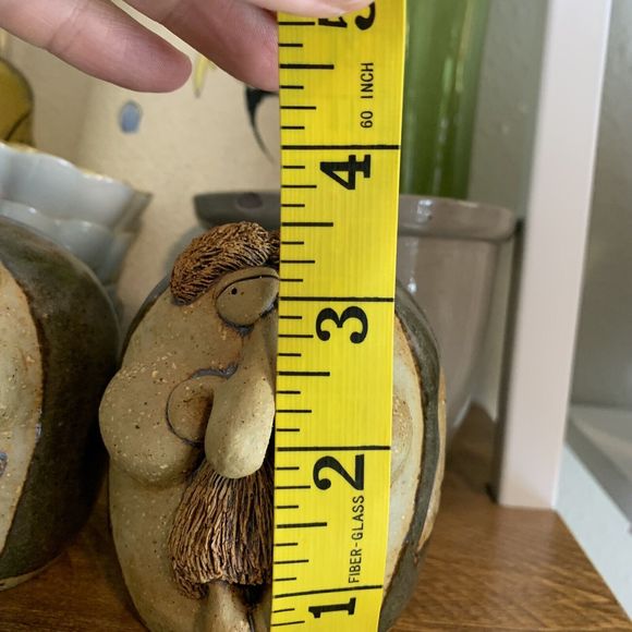 Vintage cat jarosz pottery funny face pottery 3D Salt Pepper Shakers 1984 - Picture 11 of 16